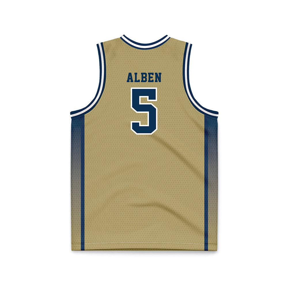 Georgia Tech - NCAA Women's Basketball : Catherine Alben - Gold Basketball Jersey-1