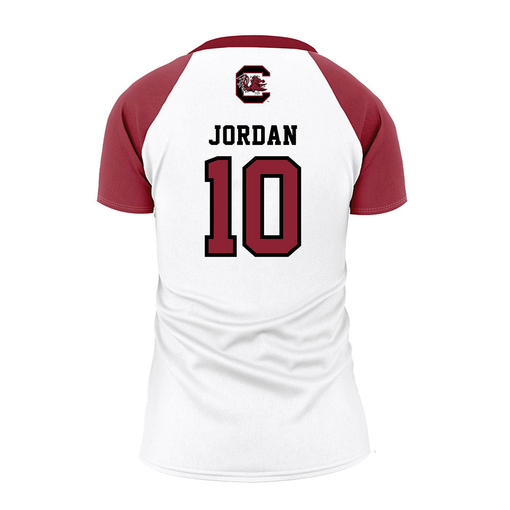 South Carolina - NCAA Women's Volleyball : Sarah Jordan - White Volleyball Jersey-1