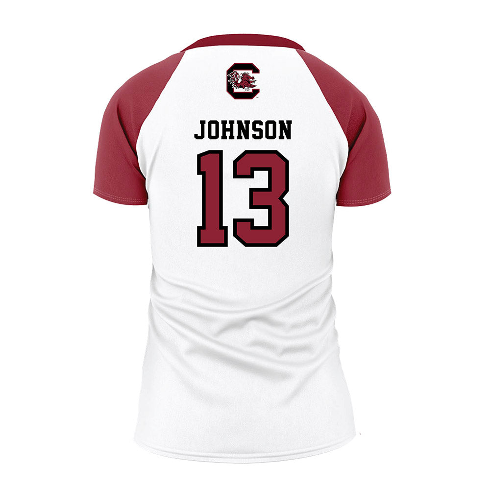 South Carolina - NCAA Women's Volleyball : Alayna Johnson - White Volleyball Jersey-1