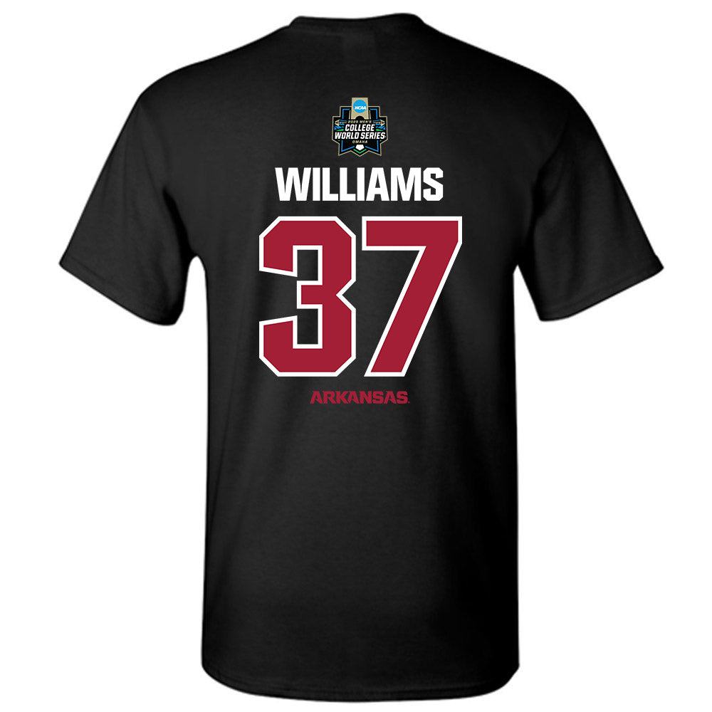 Arkansas - NCAA Baseball : Luke Williams - NCAA® World Series Classic Shersey T-Shirt-1