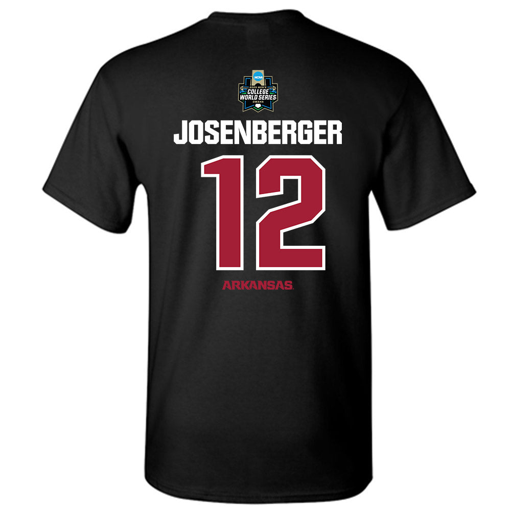 Arkansas - NCAA Baseball : Tavian Josenberger - NCAA® World Series Classic Shersey T-Shirt-1