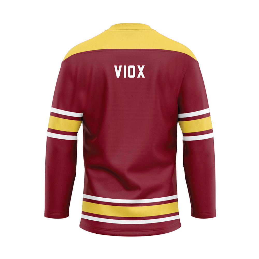 NSU - NCAA Wrestling : Ayden Viox - Maroon Hockey Jersey-1