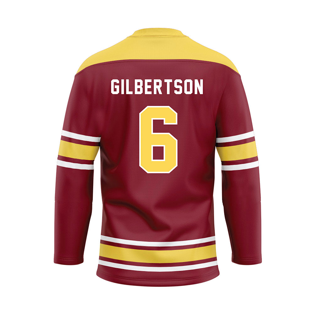 NSU - NCAA Women's Soccer : Sydney Gilbertson - Maroon Hockey Jersey-1