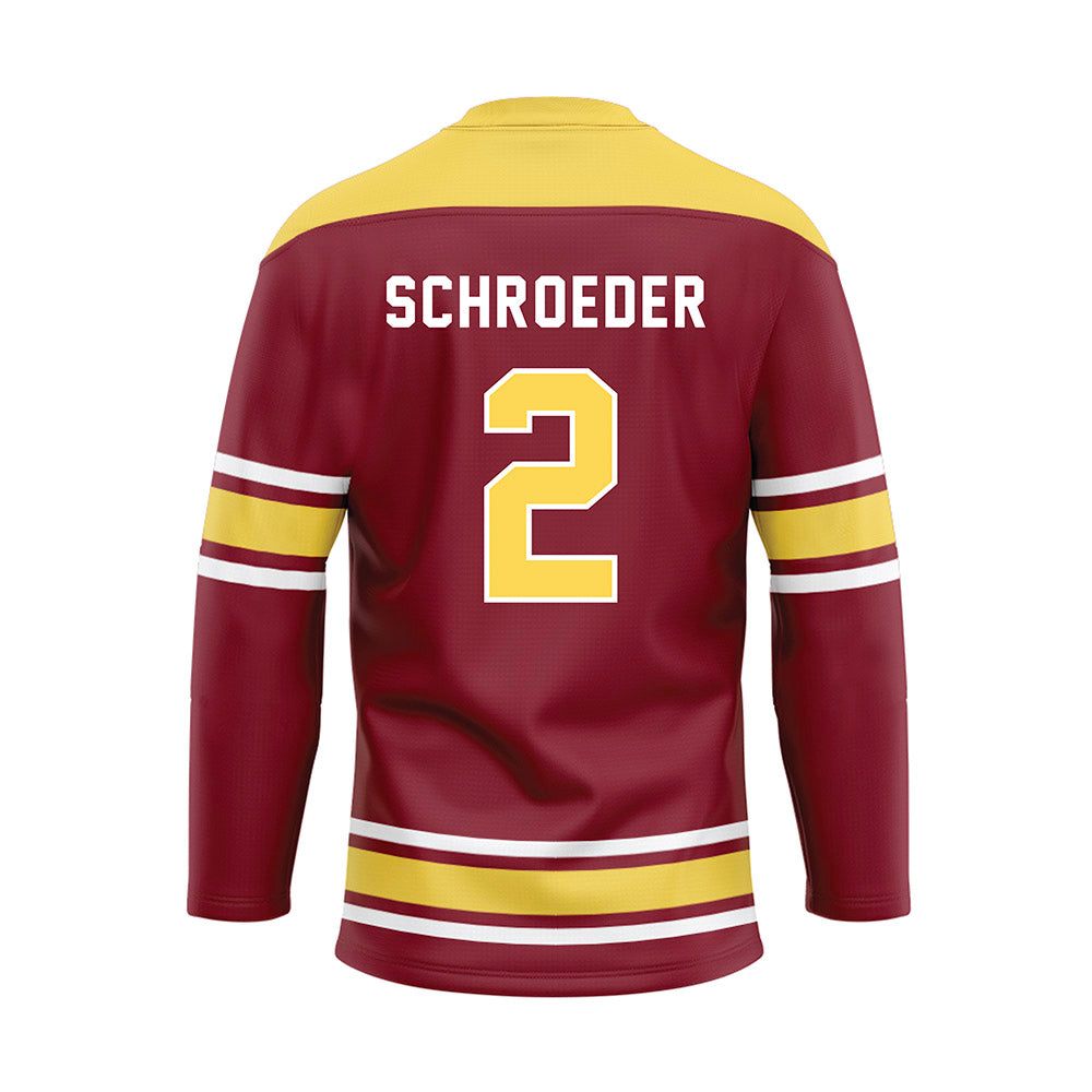 NSU - NCAA Women's Volleyball : Katelyn Schroeder - Maroon Hockey Jersey-1