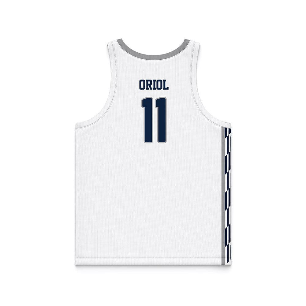 UNF - NCAA Men's Basketball : Kamrin Oriol - White Basketball Jersey-1