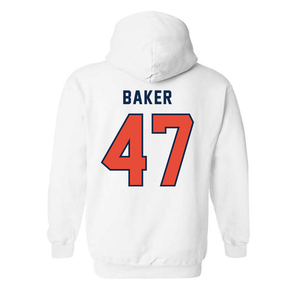 Illinois - NCAA Football : Easton Baker - Classsic Shersey Hooded Sweatshirt-1