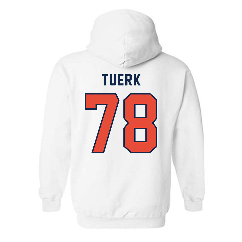 Illinois - NCAA Football : Eddie Tuerk - Classsic Shersey Hooded Sweatshirt-1