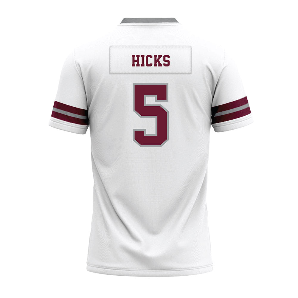 Texas A&M - NCAA Football : DJ Hicks - White Premium Football Jersey-1