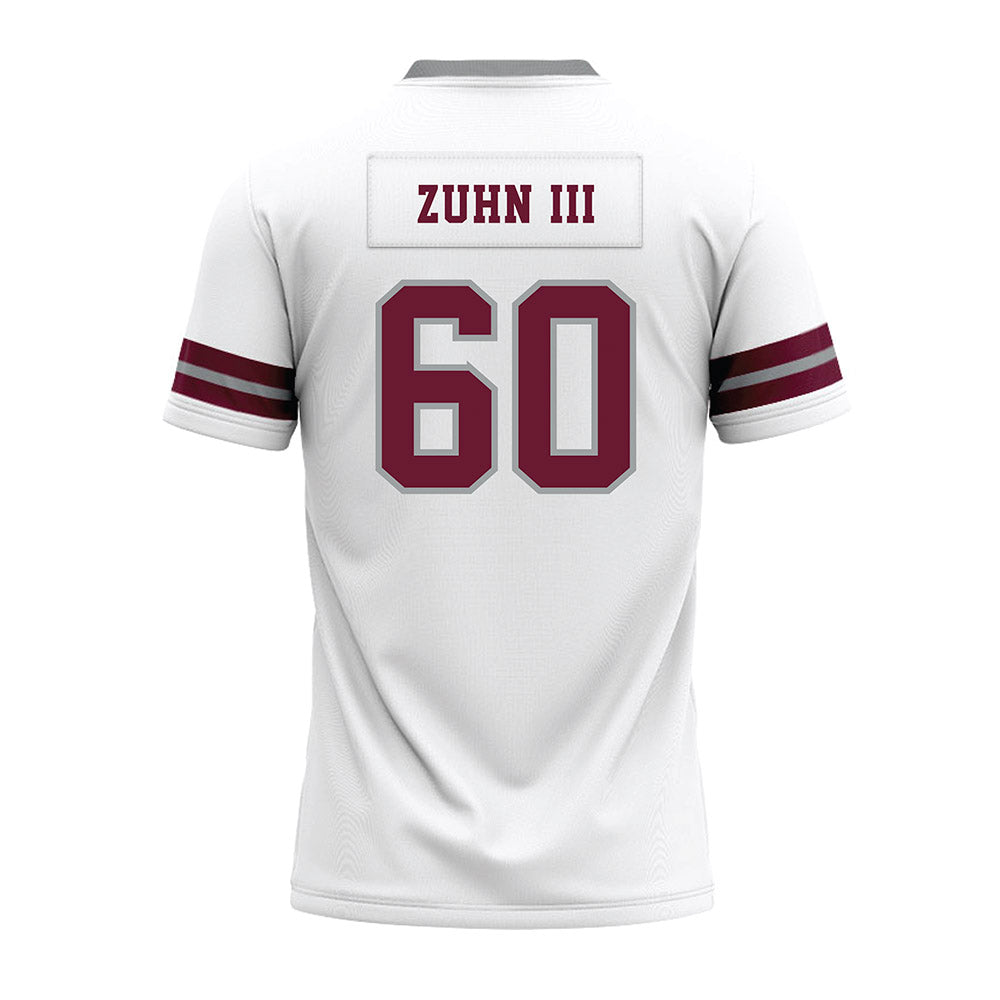 Texas A&M - NCAA Football : Trey Zuhn III - White Premium Football Jersey-1