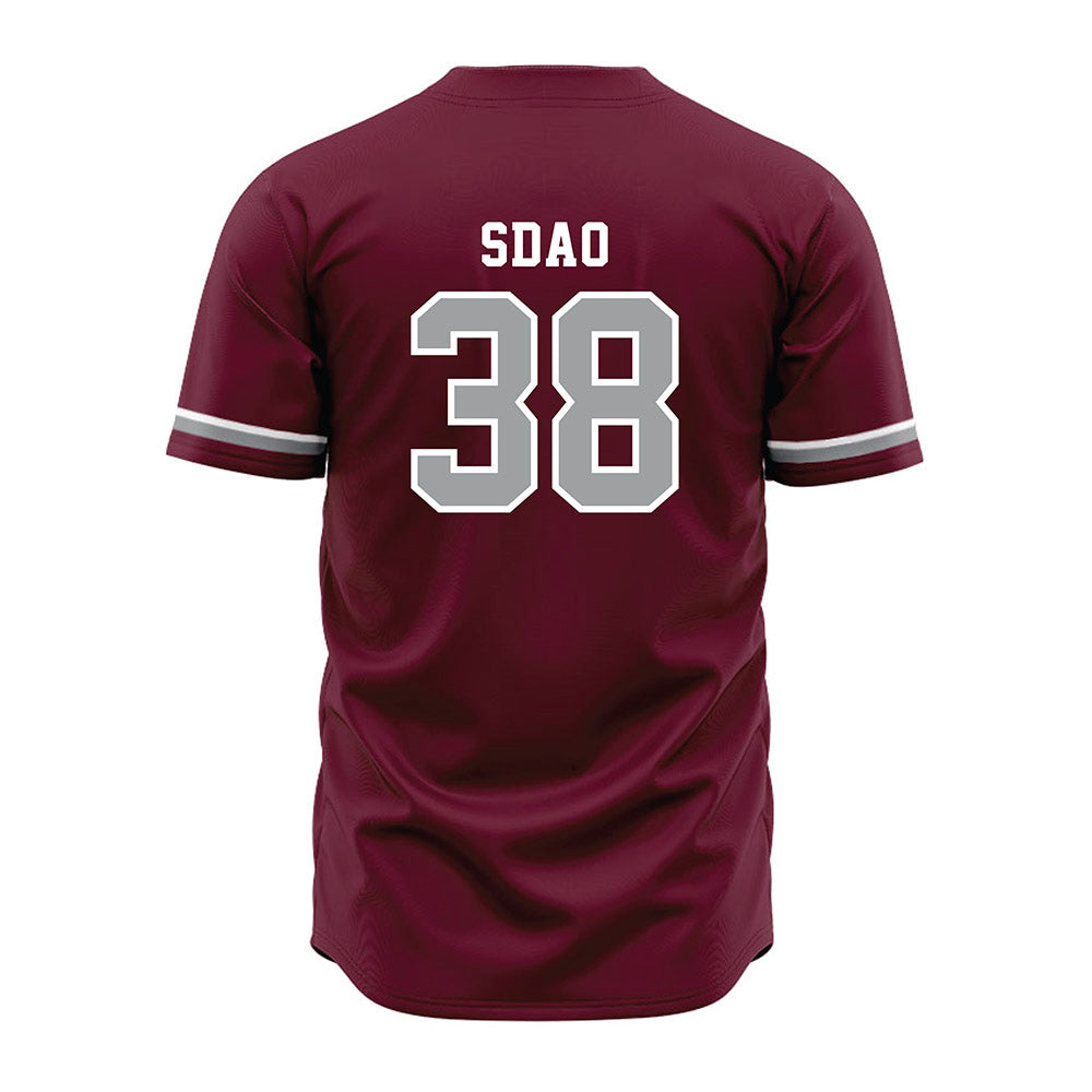 Texas A&M - NCAA Baseball : Shane Sdao - Maroon Jersey-1