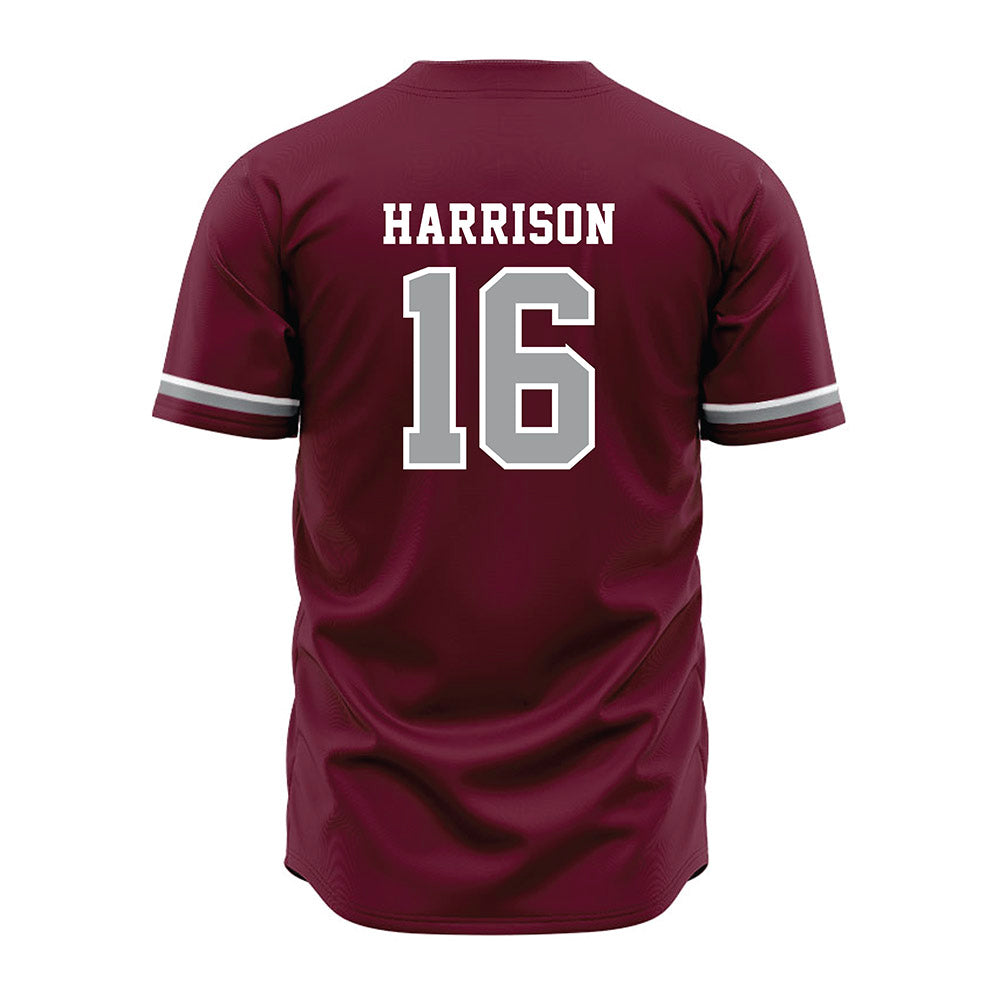 Texas A&M - NCAA Baseball : Connor Harrison - Maroon Jersey-1