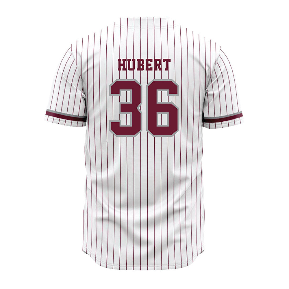 Texas A&M - NCAA Baseball : Cole Hubert - White Jersey-1