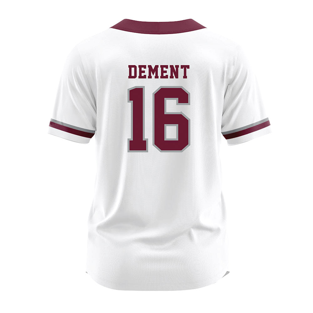 Texas A&M - NCAA Softball : K.K. Dement - White Jersey-1
