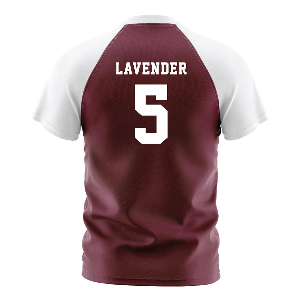 Texas A&M - NCAA Women's Soccer : Tessa Lavender - Maroon Soccer Jersey-1