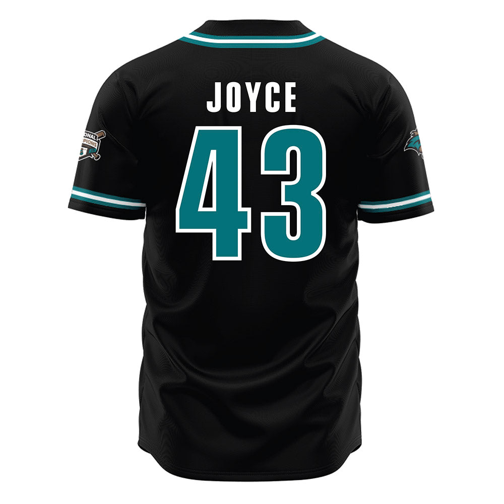 Coastal Carolina - NCAA Baseball : Matt Joyce - Black Jersey-1