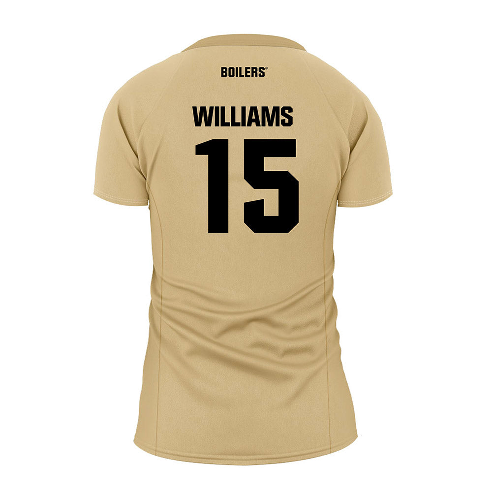 Purdue - NCAA Women's Volleyball : Rachel Williams - Gold Volleyball Jersey-1
