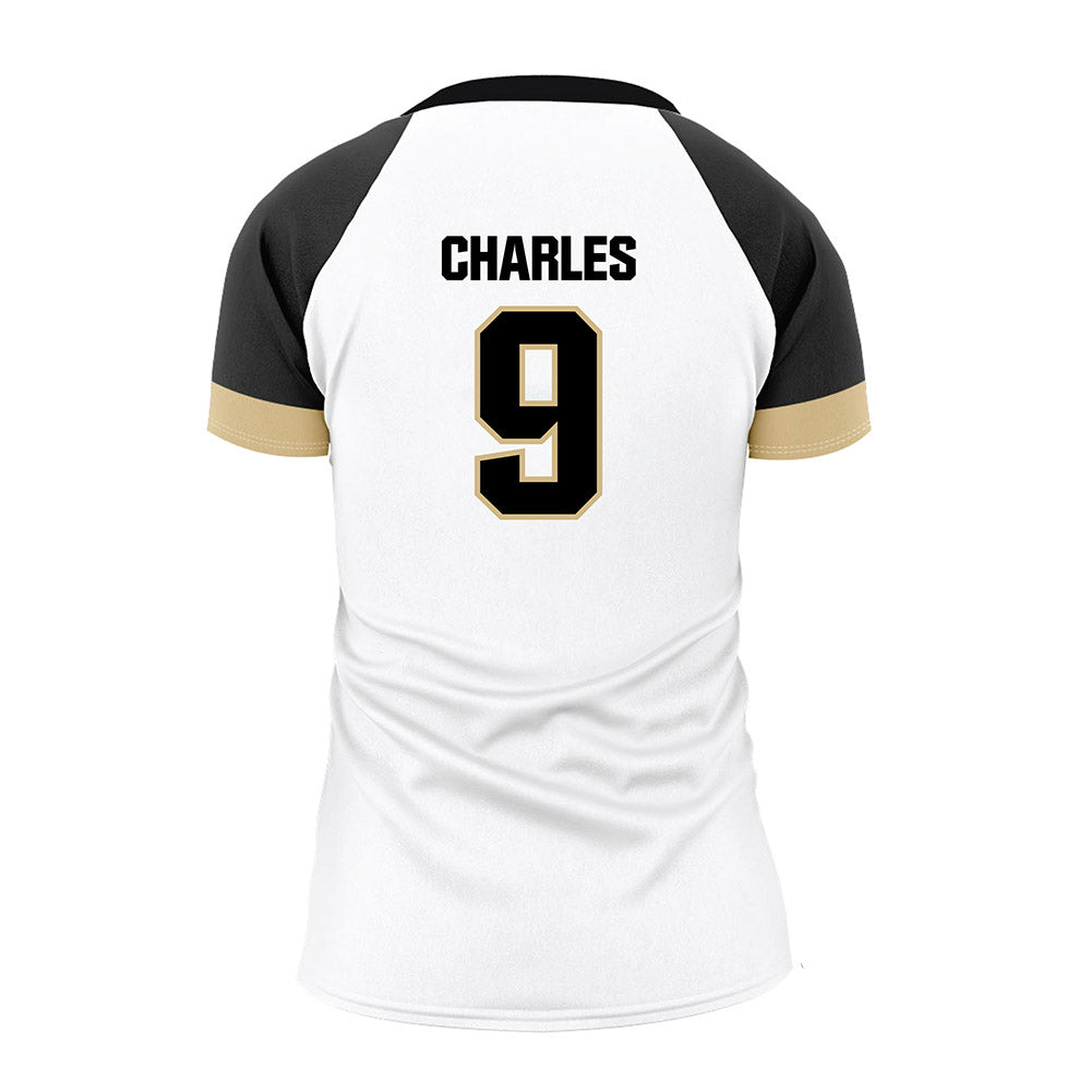 Purdue - NCAA Women's Volleyball : Dior Charles - White Volleyball Jersey-1