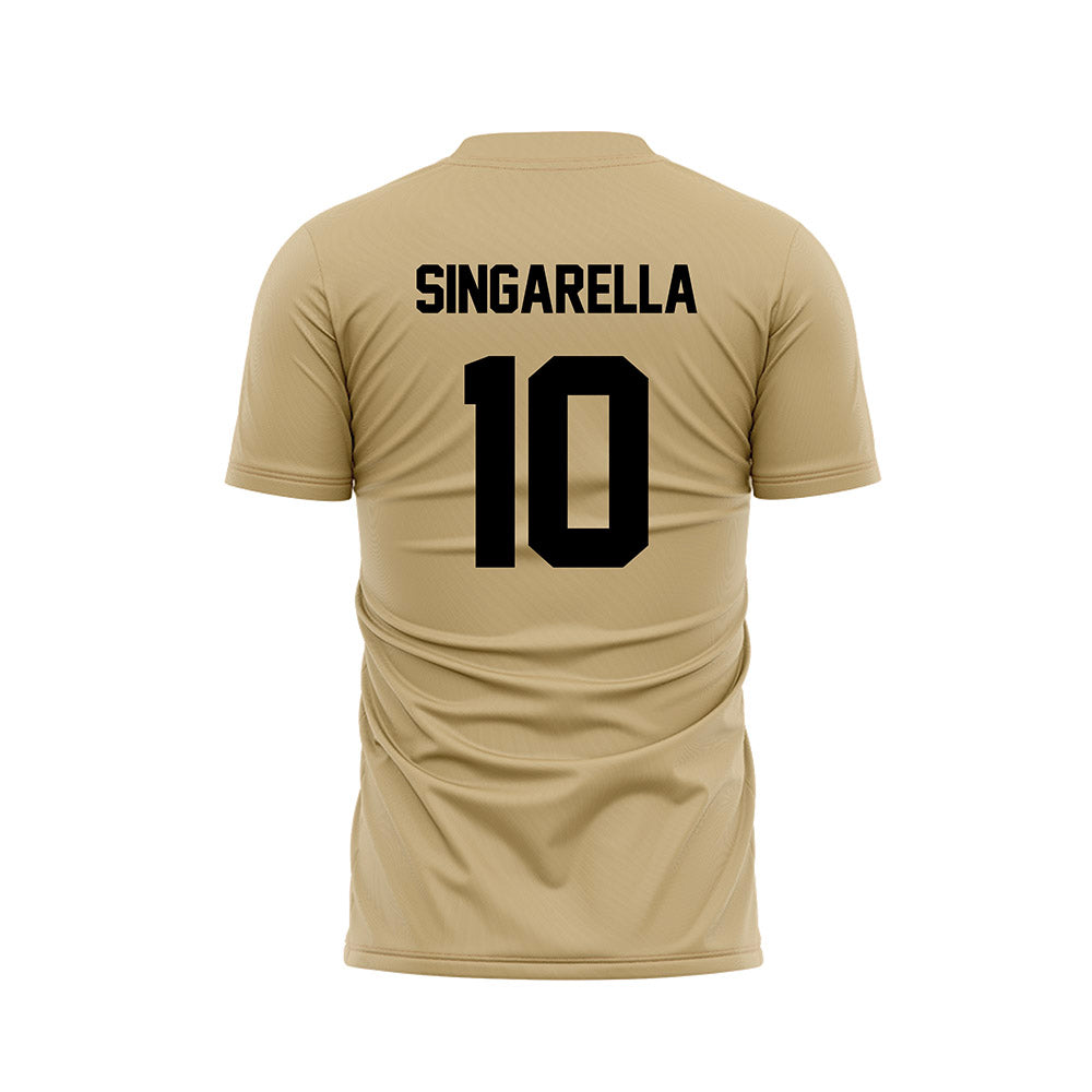 Purdue - NCAA Women's Soccer : Chiara Singarella - Gold Soccer Jersey-1