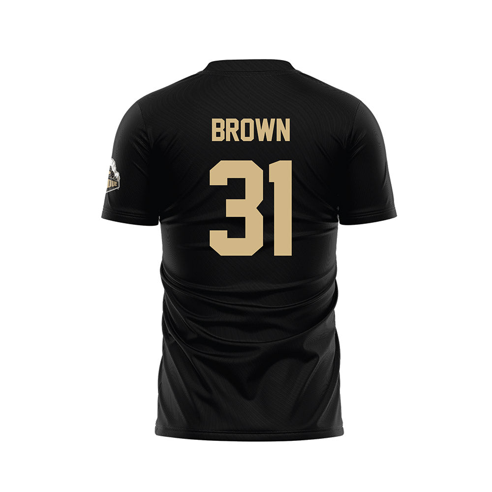 Purdue - NCAA Women's Soccer : Cassidy Brown - Black Soccer Jersey-1