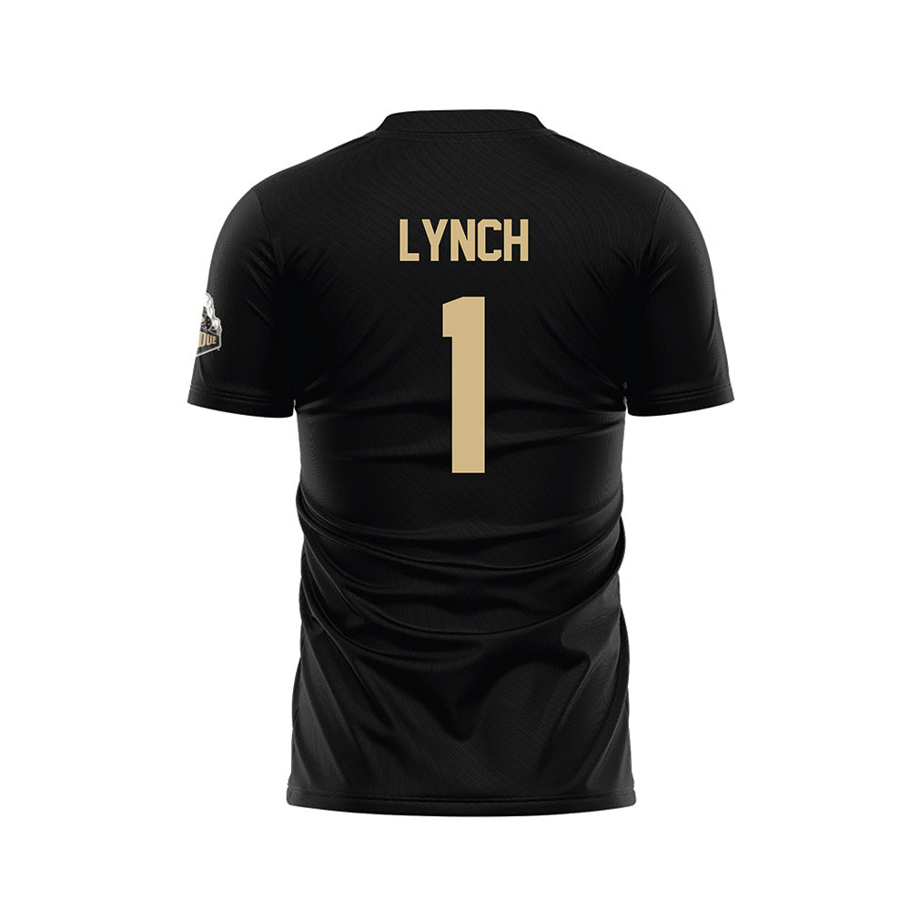 Purdue - NCAA Women's Soccer : Ally Lynch - Black Soccer Jersey-1