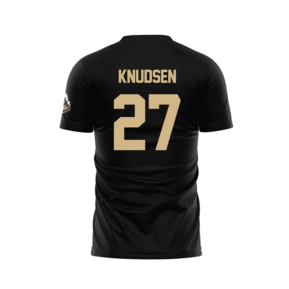 Purdue - NCAA Women's Soccer : Riley Knudsen - Black Soccer Jersey-1