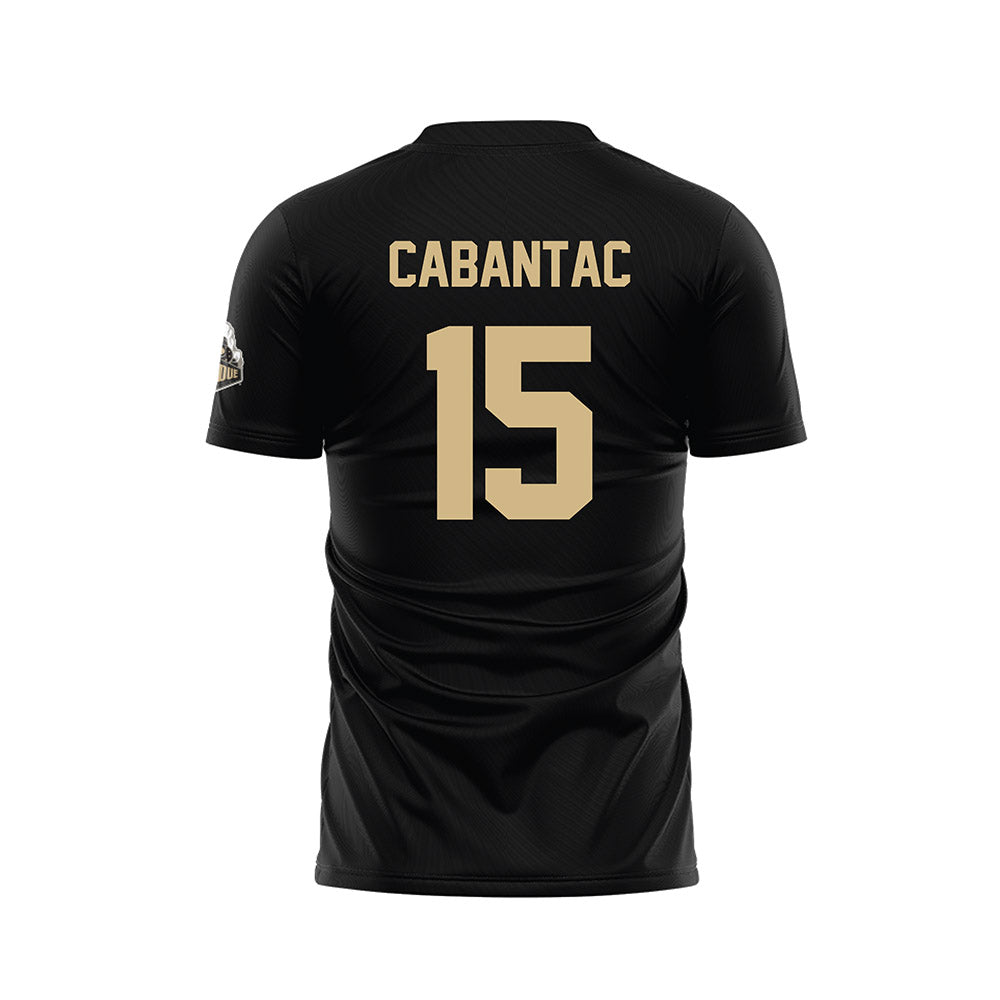 Purdue - NCAA Women's Soccer : Anisten Cabantac - Black Soccer Jersey-1