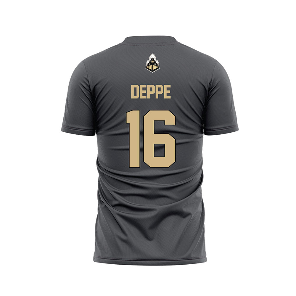 Purdue - NCAA Women's Soccer : Emilia Deppe - Grey Soccer Jersey-1