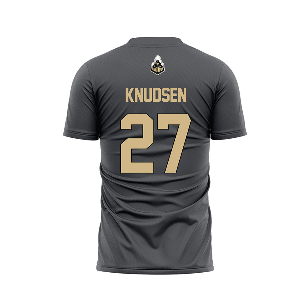 Purdue - NCAA Women's Soccer : Riley Knudsen - Grey Soccer Jersey-1