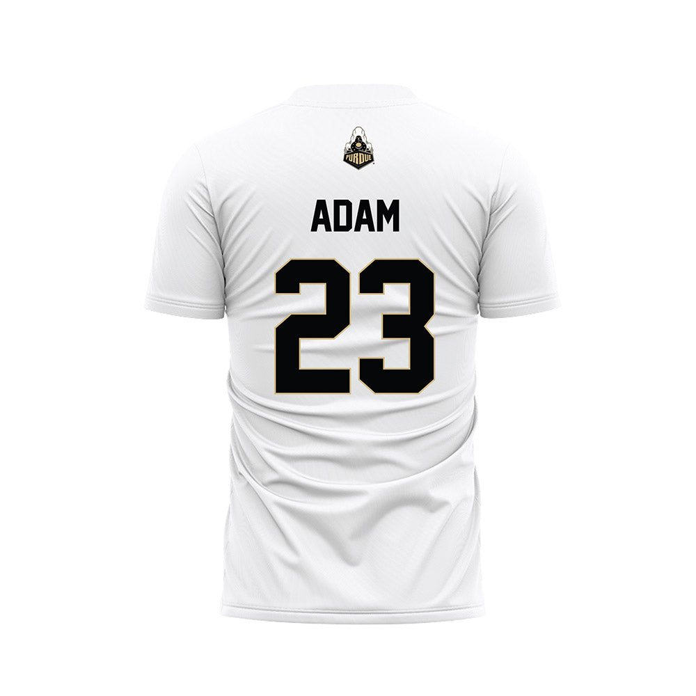 Purdue - NCAA Women's Soccer : Lauren Adam - White Soccer Jersey-1