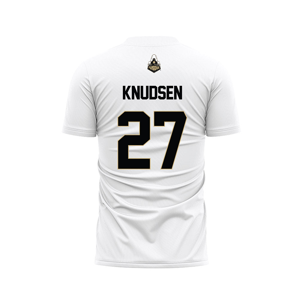 Purdue - NCAA Women's Soccer : Riley Knudsen - White Soccer Jersey-1