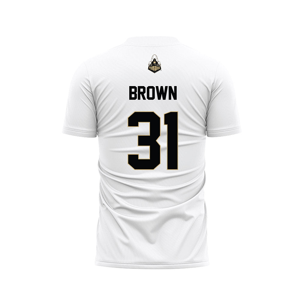 Purdue - NCAA Women's Soccer : Cassidy Brown - White Soccer Jersey-1
