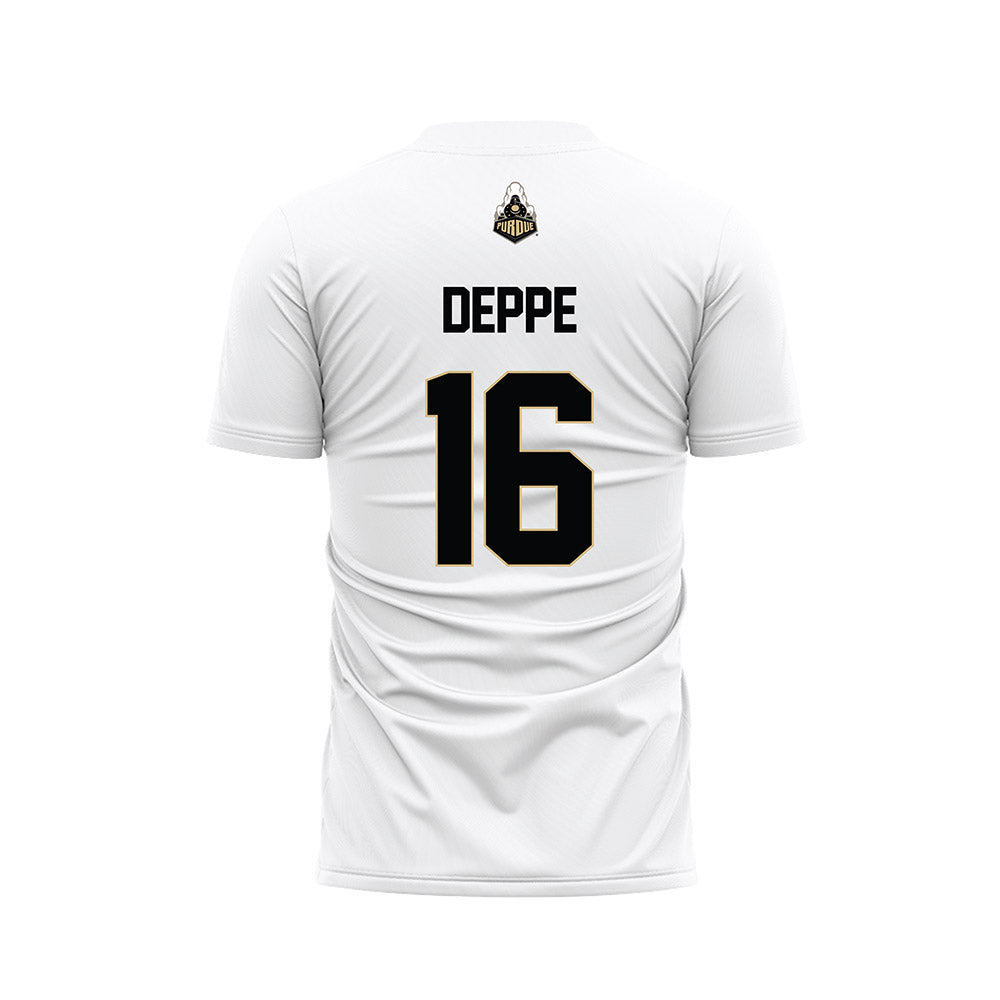 Purdue - NCAA Women's Soccer : Emilia Deppe - White Soccer Jersey-1