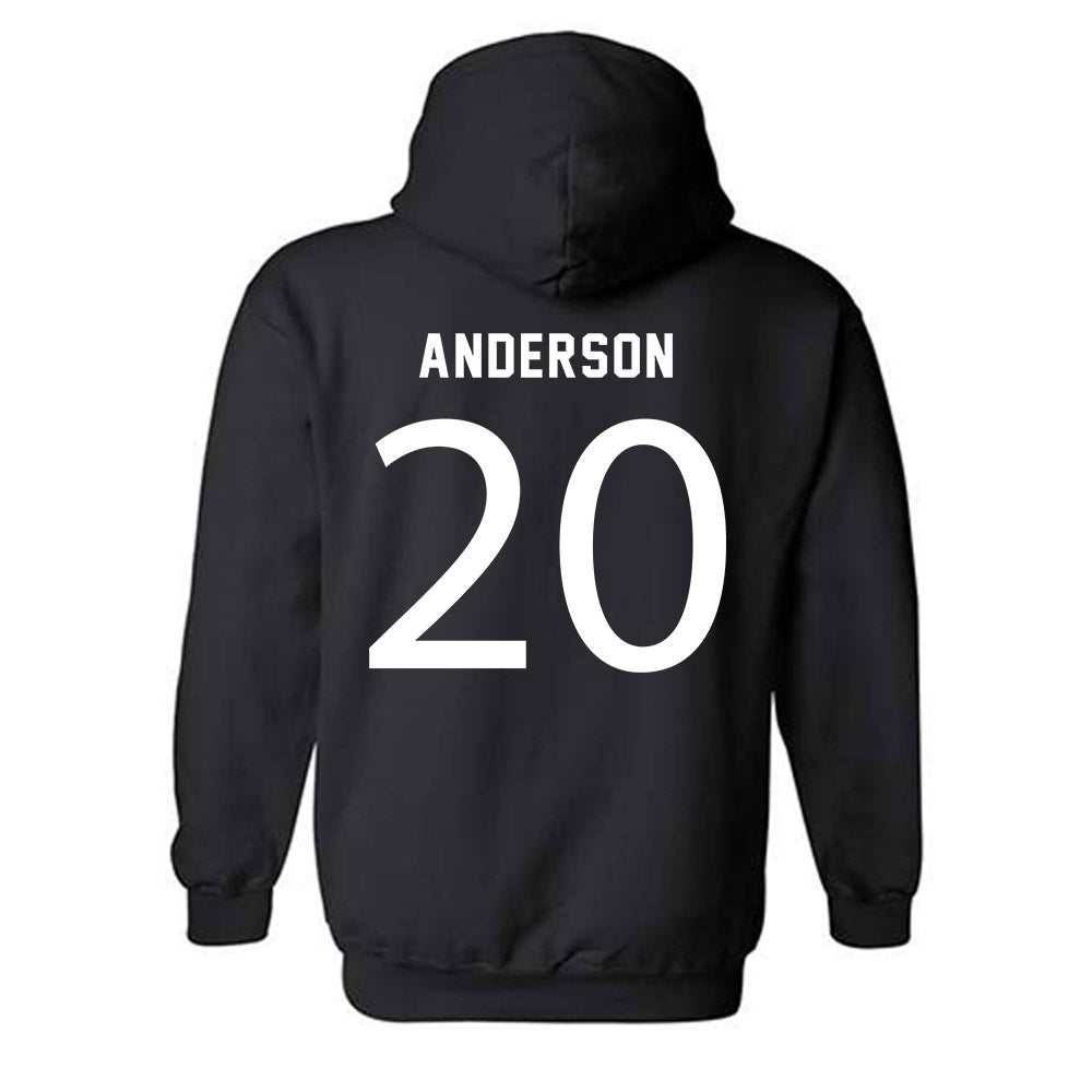 Loyola - NCAA Women's Soccer : Olivia Anderson - Replica Shersey Hooded Sweatshirt-1