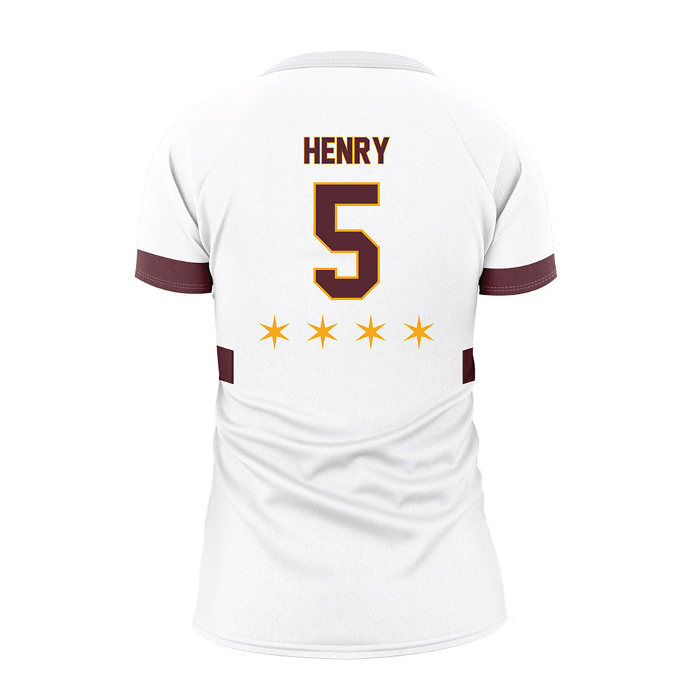 Loyola - NCAA Women's Volleyball : Emma Henry - White Volleyball Jersey-1