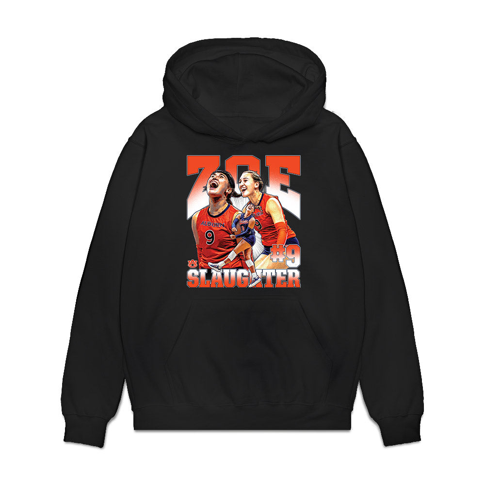 Auburn - NCAA Women's Volleyball : Zoe Slaughter - Collage Premium Hooded Sweatshirt-0