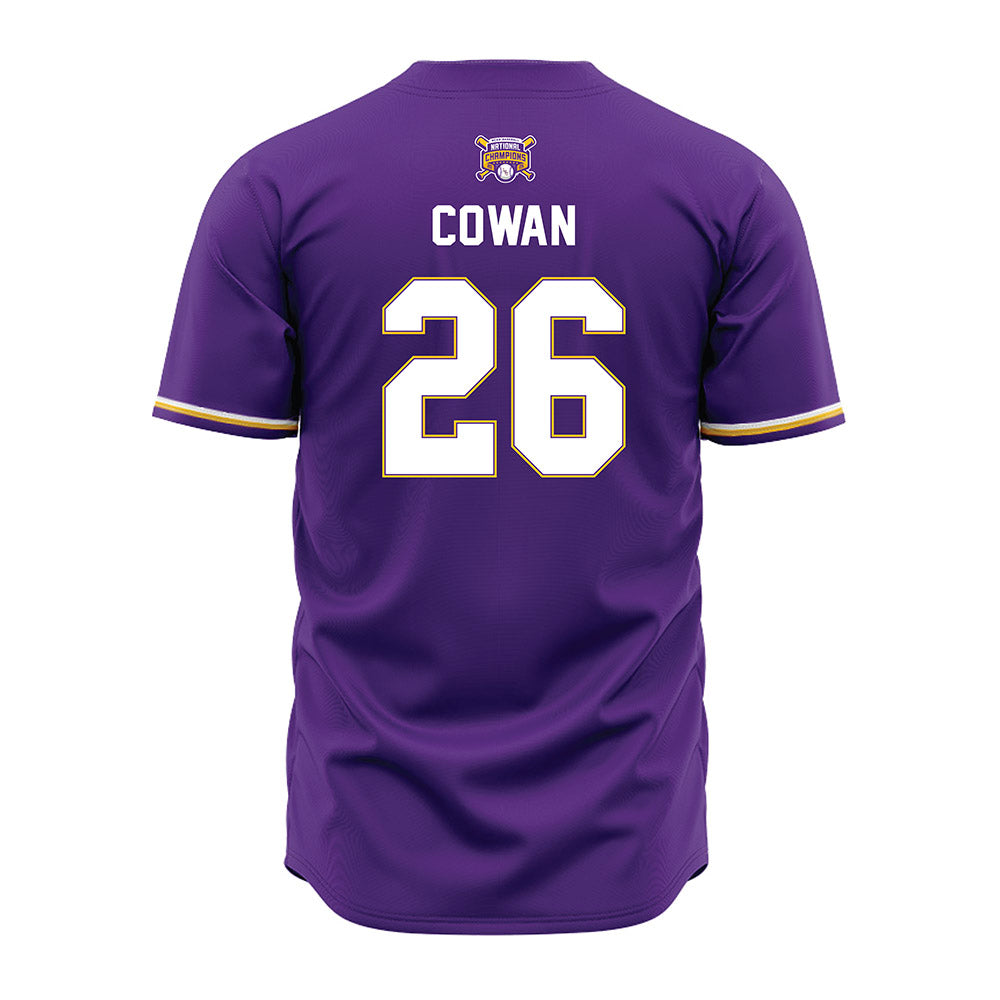 LSU - NCAA Baseball : Zac Cowan - National Championship Jersey-1