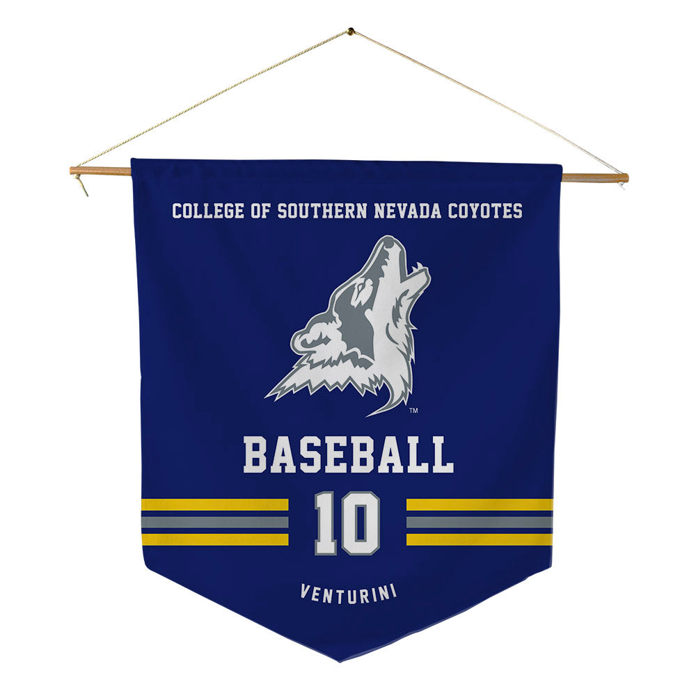 Southern Nevada - NCAA Baseball : Dylan Venturini - Pennant - 18" x 21"-0