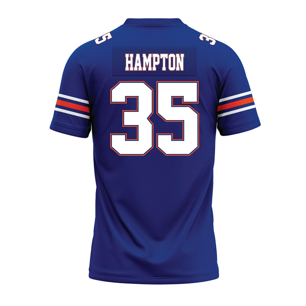 Florida - NCAA Football : DeBraun Hampton - Blue Premium Football Jersey-1