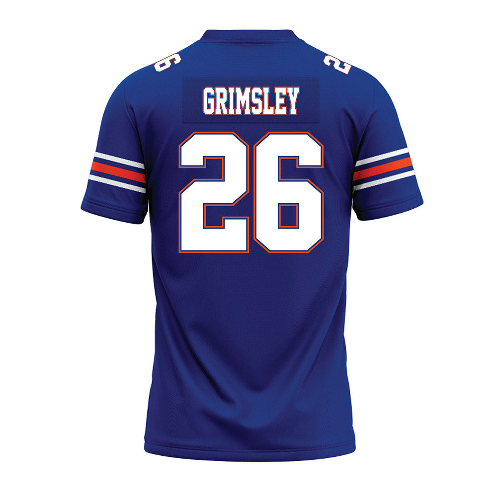 Florida - NCAA Football : Jameer Grimsley - Blue Premium Football Jersey-1