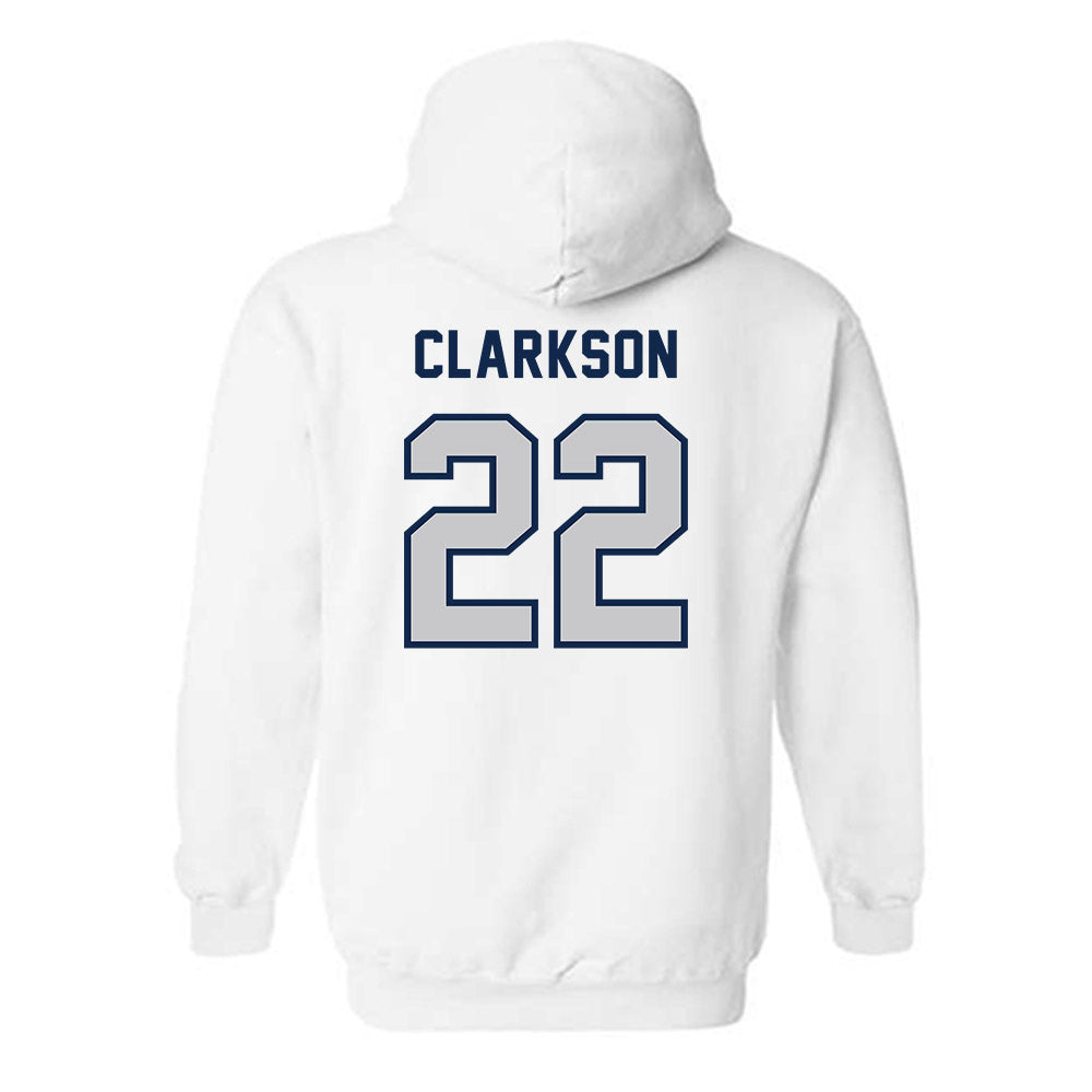 Dickinson State - NCAA Women's Basketball : Jada Clarkson - Classic Shersey Hooded Sweatshirt-1