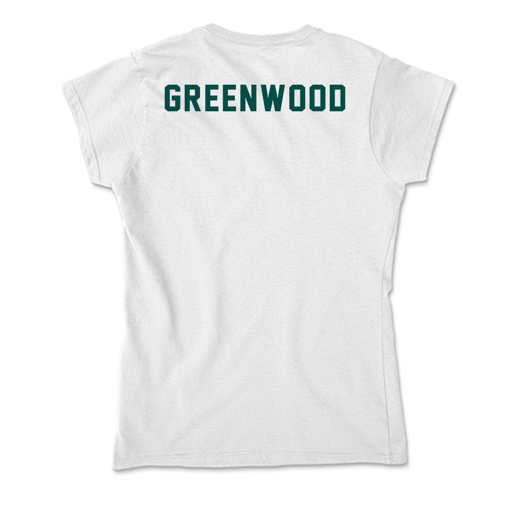 Humboldt State - NCAA Men's Track & Field : Damian Greenwood - Classic Shersey Soft Style Women’s T-Shirt-1