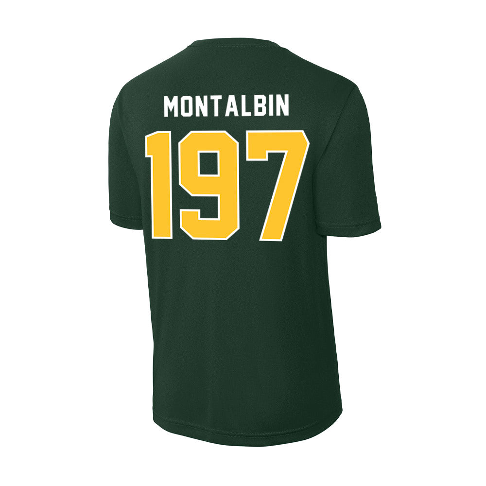 Humboldt State - NCAA Wrestling : Micaiah Montalbin - Classic Shersey Activewear T-Shirt-1