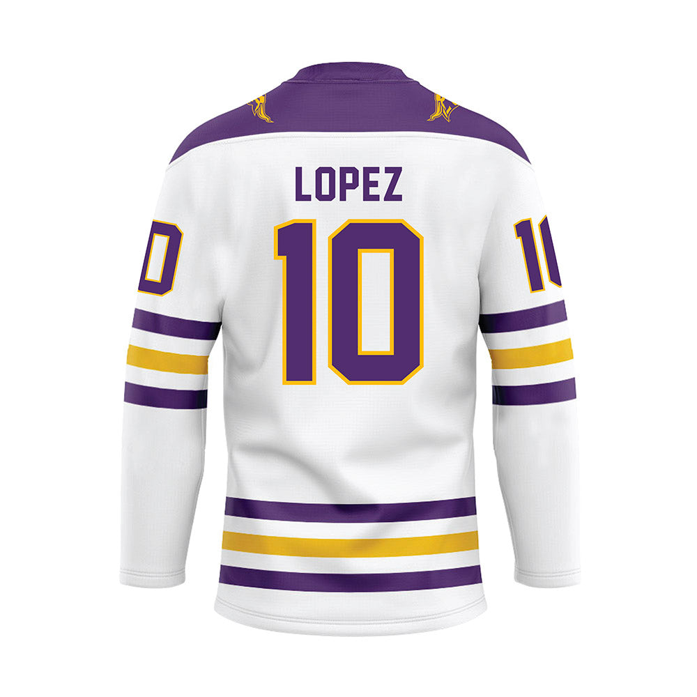 Minn. St. - NCAA Women's Ice Hockey : Zoe Lopez - White Hockey Jersey-1