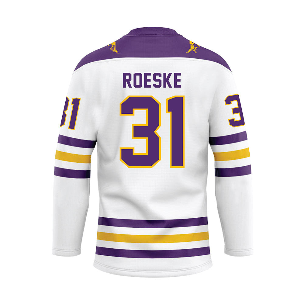 Minn. St. - NCAA Women's Ice Hockey : Kaydence Roeske - White Hockey Jersey-1