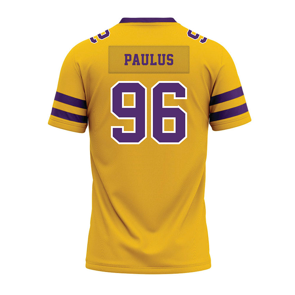 Minn. St. - NCAA Football : Caleb Paulus - Gold Premium Football Jersey-1