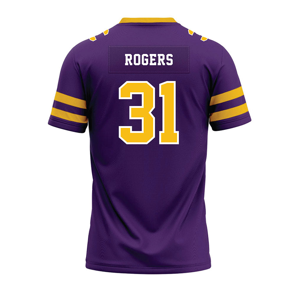 Minn. St. - NCAA Football : Cole Rogers - Purple Premium Football Jersey-1