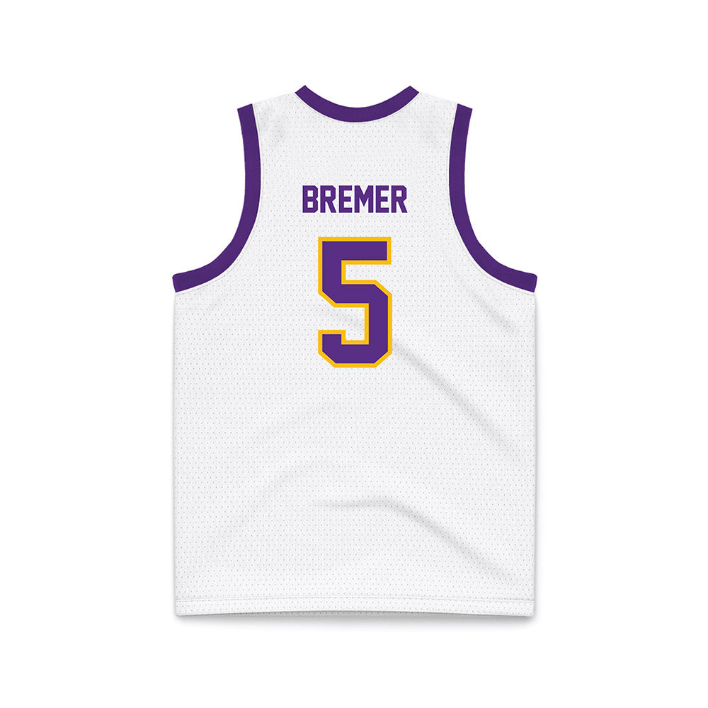 Minn. St. - NCAA Women's Basketball : Natalie Bremer - White Basketball Jersey-1