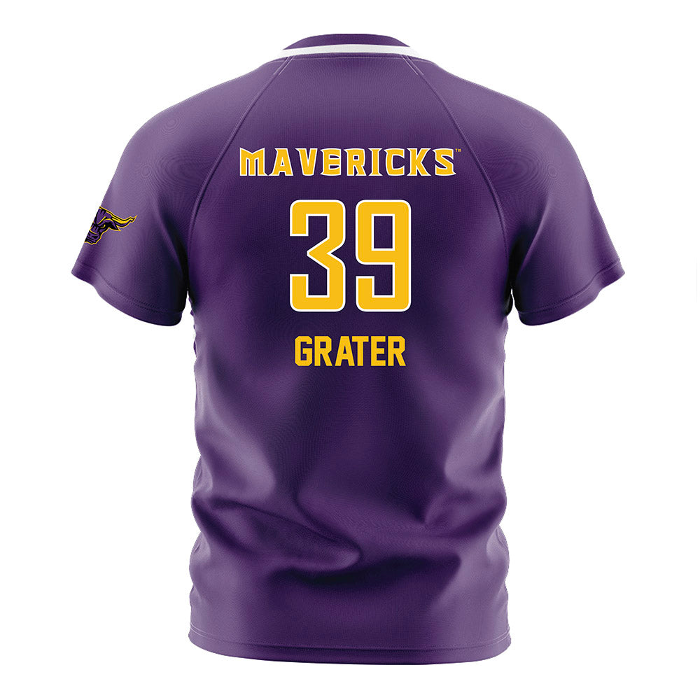 Minn. St. - NCAA Women's Soccer : Megan Grater - Purple Soccer Jersey-1