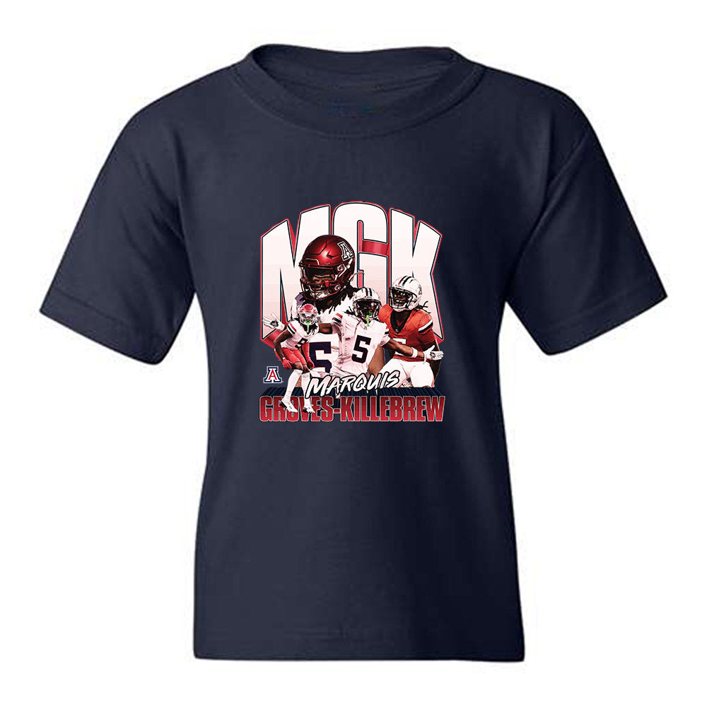 Arizona - NCAA Football : Marquis Groves-Killebrew - Collage Youth T-Shirt-0