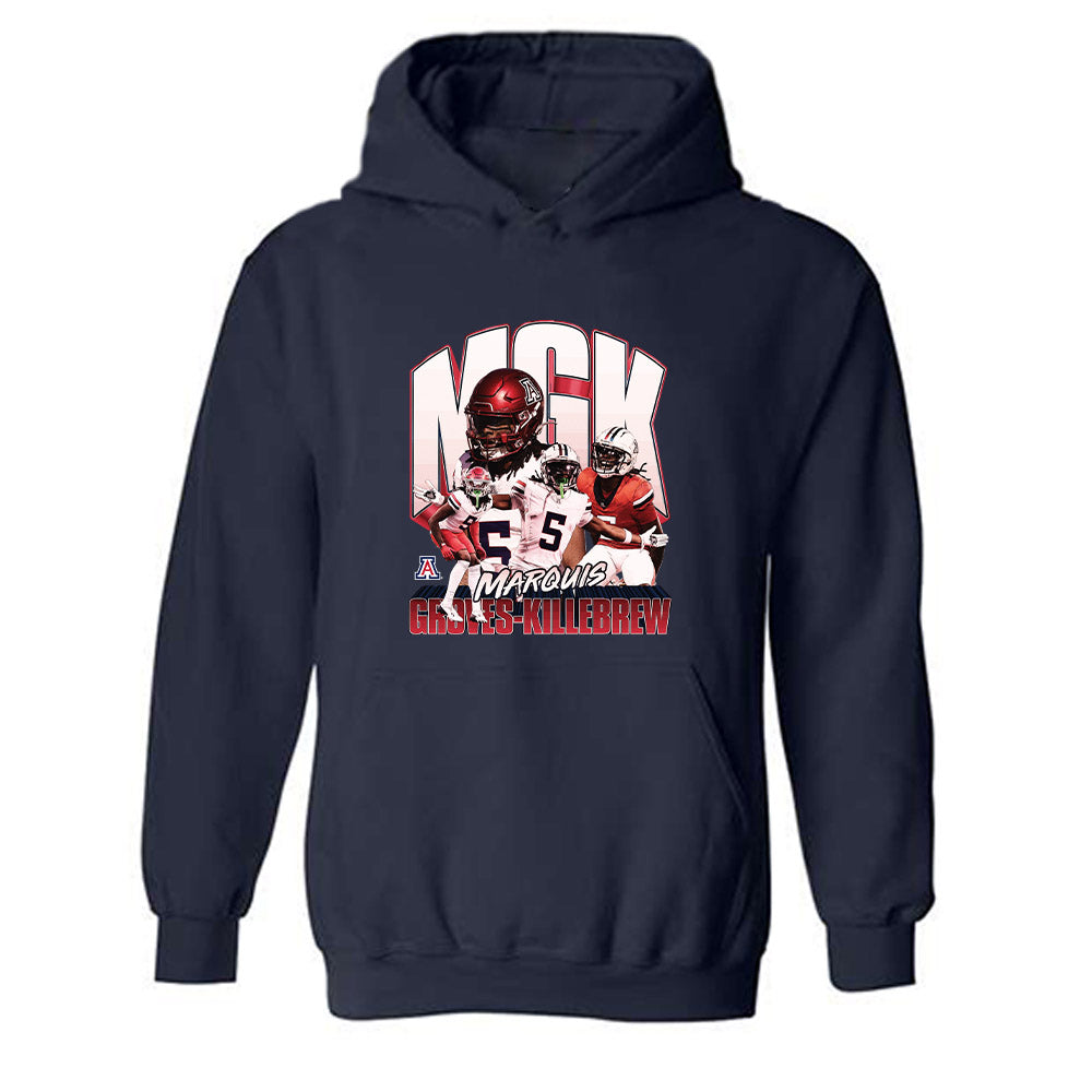 Arizona - NCAA Football : Marquis Groves-Killebrew - Collage Hooded Sweatshirt-0